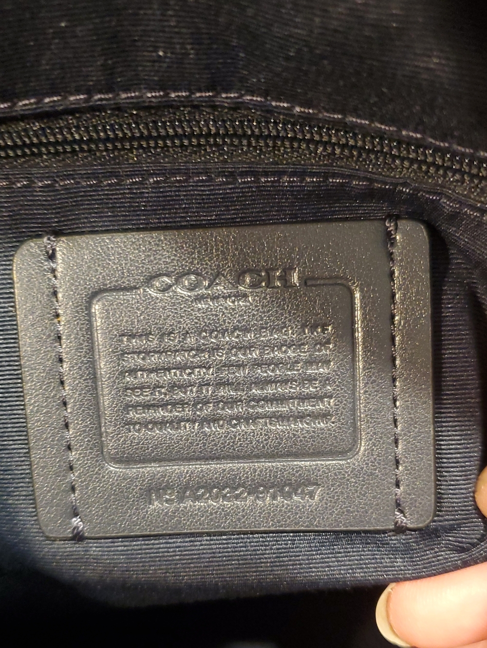 NEW Coach Denim Hallie Bag With Painted Floral - Picture 12 of 14